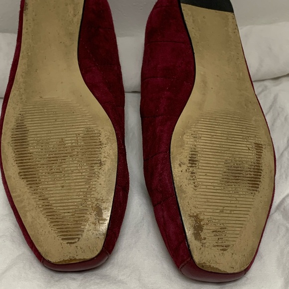 Talbots burgundy suede ballet flats, size 5M - Picture 6 of 7